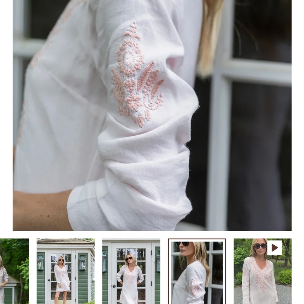 julia amory bridgette dress Embroidered Tunic Top - Picture 6 of 10